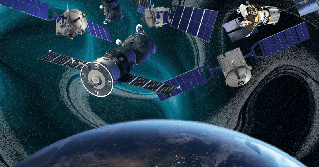 Satellites in space