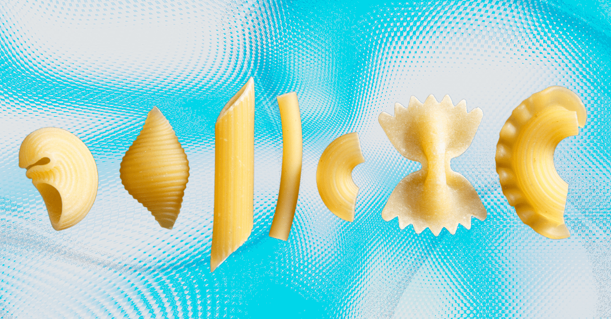 pasta shapes